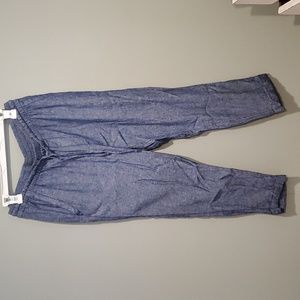 Old Navy Gauze Linen Pants, Light Blue Denium Color, Medium